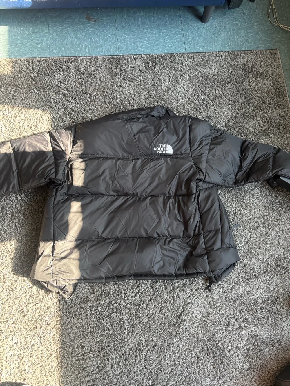 The North Face Black Men's Puffer Jacket with Logo